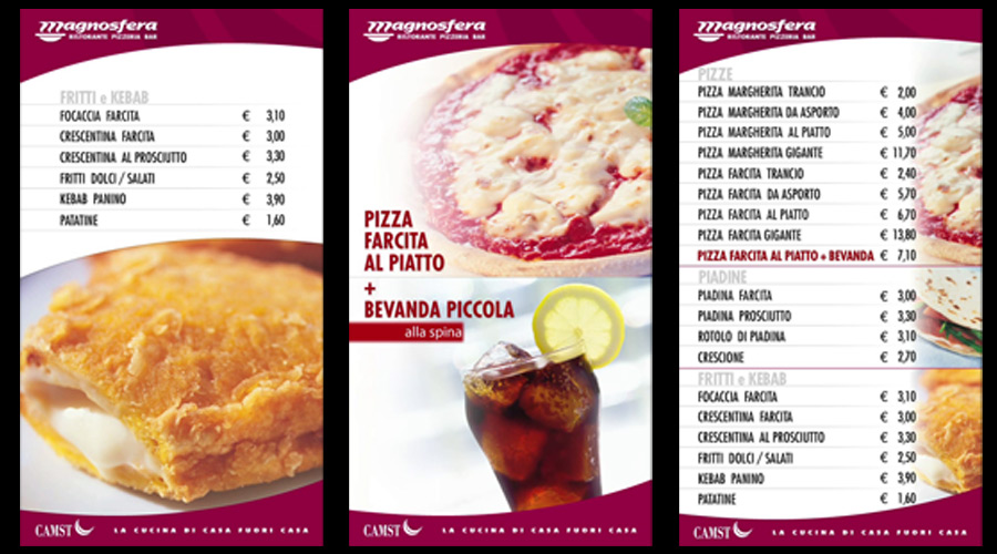 Digital menu board for Magnosfera Cafe